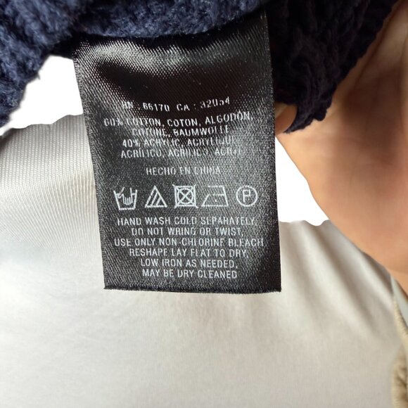 MOTH for Anthropologie womens loose knit blue sweater Medium - Picture 7 of 8